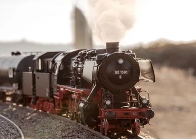 Märklin 37835 BR 50 Dampflok der DB in Ep. III mfx mit Sound in OVP - Bild 1 von 4