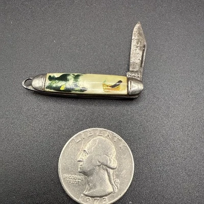 Vintage 2.75” Open MOTHER OF PEARL MADE IN THE USA MINI POCKET KNIFE P2281782 - Image 1 of 4