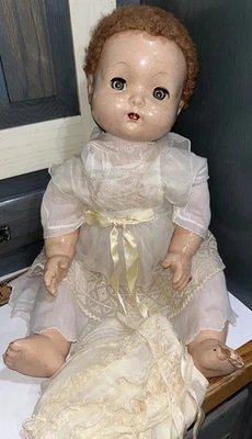 Antique Effanbee Sweetie Pie All Composition Doll 20” Vintage 1940s - Image 1 of 4
