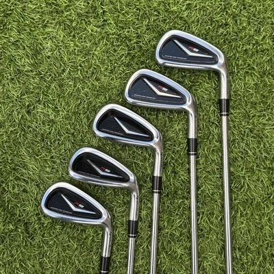 Taylormade R9 Irons KBS 90 R Shafts 5, 6, 7, 9, PW - Missing 8 Iron Golf Clubs - Image 1 of 4
