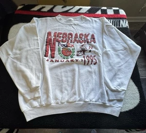 1995 FedEx Orange Bowl Sudadera Nebraska 2XL 25x26 - Imagen 1 de 4