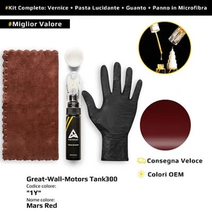 Vernice di ritocco per Great Wall Motors Tank300 Kit 1Y Mars Red - Foto 1 di 7