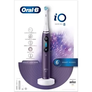 Oral B iO Series 8 Limited, Electric Rechargeable Toothbrush, Violet Ametrine AI - Picture 1 of 8