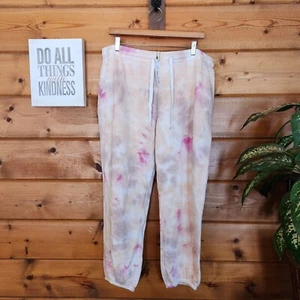 Felpa The Drop nuova con etichette Dina pile joggers rosa tinta unita elasticizzata taglie forti XXL - Foto 1 di 8