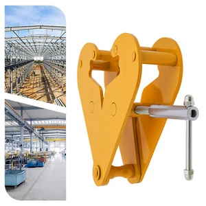 Abrazadera de viga 3 toneladas capacidad de carga abrazadera de elevación brida de apertura ajustable 80-320 mm - Imagen 1 de 24