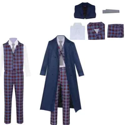 Movie Doctor Who Cosplay Costume Diguise Full Set Retro Uniform Mens Uniform - Image 1 of 4