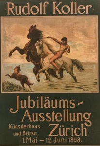 Lithographie originale RUDOLF KOLLER. LES MAÎTRES DE L AFFICHE PL188 - Imagen 1 de 10