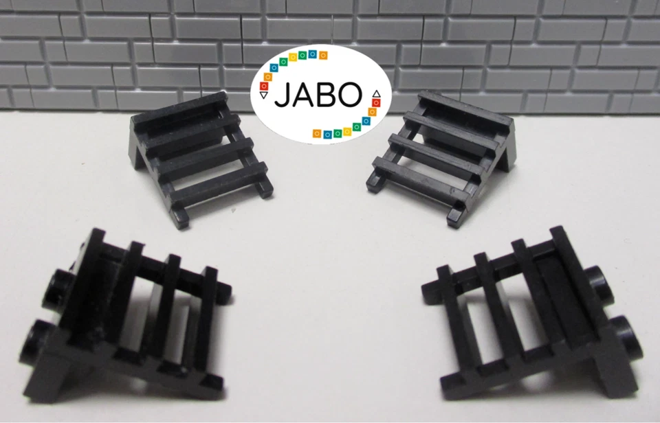 ( A4/4 ) LEGO 4x Leiter / Treppe schwarz 4175 Eisenbahn Ritter Piraten Space - Bild 1 von 1
