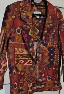 HAMILTON Blazer Jacke Baumwolle Canvas XL, klassisch, Anlässe. Vintage, Braun Mult - Bild 1 von 5