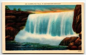 Postkarte Cumberland Falls im State Park Südosten Kentuckys KY UNP Leinen - Bild 1 von 2