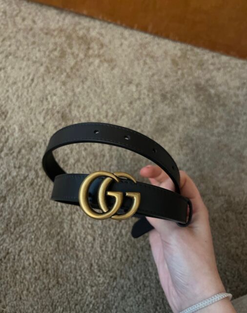 Gucci Dark Blue GG Imprime Coated Canvas Interlocking G Belt Size 90CM Gucci