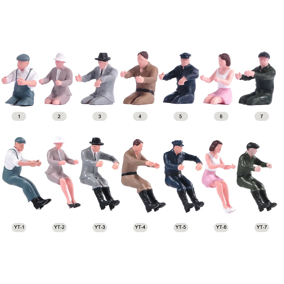 1/18 1/24 1/43 1/64 1/87 Miniatures Driving Man Woman Scene Figures For Cars - Image 1 of 1