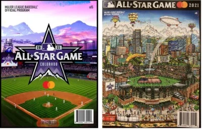 2021 MLB ALL STAR GAME TWO (2) PROGRAM SET FAZZINO & GAMEDAY VERSIONS SHIPS 7/28 - Image 1 of 3