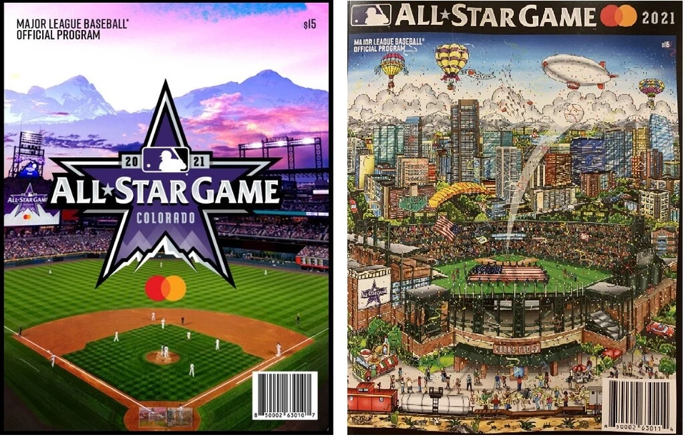 2021 MLB ALL STAR GAME TWO (2) PROGRAM SET FAZZINO & GAMEDAY VERSIONS SHIPS 7/28 - Image 1 of 3