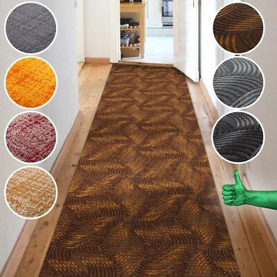 Läufer Teppich Küchenteppich Teppichläufer Küchenläufer Velours einfarbig Uni - Bild 1 von 4