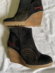 Desigual stiefeletten 40 gebraucht schwarz leder - Bild 1 von 5