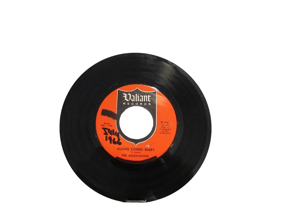 45 RECORD - THE ASSOCIATION - ALONG COMES MARY - Image 1 of 1