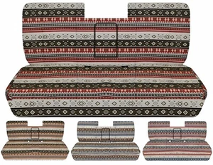 Fits 1987-1991 Ford F150-250 truck Front Bench W/Armrest aztec car seat covers - Bild 1 von 6