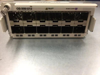 Alcatel-Lucent OS6900 OS-XNI-U12 10Gb SFP Fiber Expansion Module Omniswitch - Image 1 of 3