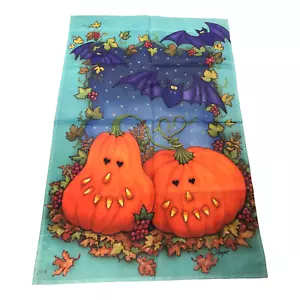 Bandiera da giardino vintage Halloween veranda stelle zucca e pipistrelli 36x23" - Foto 1 di 6
