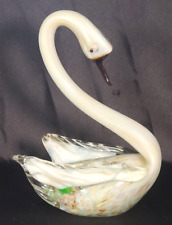 Vintage Cristales de Chihuahua Hand Made Glass - SWAN - Made in Mexico