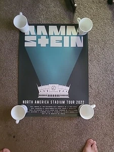 Rammstein Noth American Stadium Tour 2022 Poster Authentic  - Picture 1 of 3