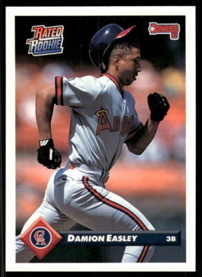 1993 Donruss Rated Rookies 457 Damion Easley California Angels Baseball Card - Image 1 of 2