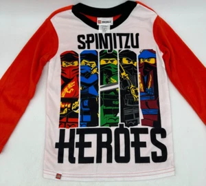 LEGO Ninjago Spinjitzu Heroes Pajama Set Kids Size 4/5 Plaid Pants and Shirt - Picture 1 of 9
