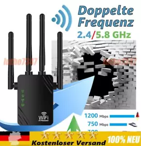 300/1200M WLAN Repeater Router Range Access Point Booster WIFI Signal Verstärker - Bild 1 von 17