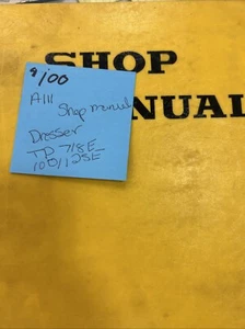 Dresser shop manual TD –7/8,100/125E, TD7/8G, 100/125G - Picture 1 of 6