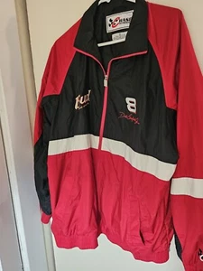 Vtg Dale Earnhardt Jr Budweiser NASCAR XL Windbreaker Jacket Chase Authentics - Picture 1 of 14