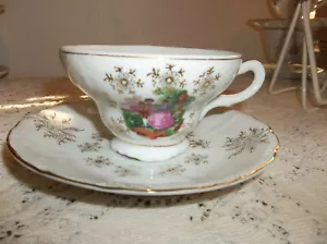 SET TAZZE E PIATTINI LUSTREWARE COPPIA CORTEGGI VITTORIANI MADE IN JAPAN - Foto 1 di 3