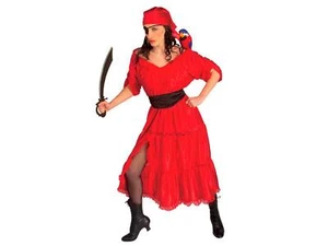 Karibik Wench kleines rotes Kostüm für Erwachsene - Bild 1 von 1