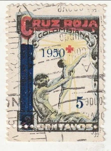 Colombia - Red Cross, 5c label 1950 - Picture 1 of 1