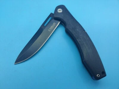 Navaja de Bolsillo Camillus Titanium D2 USADA Todo Negro DAV ENGRANAJE MUESTRA Foto 1 de 4