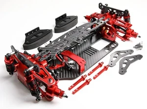 Componente de actualización de chasis de marco de carbono de aluminio para auto de radiocontrol 1:10 TT01 Tamiya 1/10 - Imagen 1 de 15
