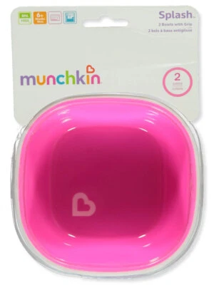 Munchkin Splash 2-Pack Bowls with Grip Color: blue/green Size: one size - Image 1 of 2