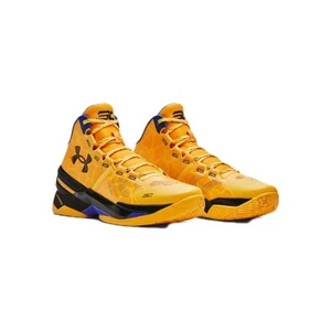 Under Armour Curry 2 'Double Bang' Basketball Retro Gold Taxi Size 11.5 - Picture 1 of 5