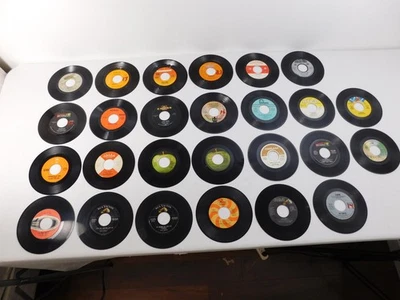 Classic Rock 45 rpm Vinyl Record Collection Billy Joel Doors Beatles Elvis x27 - Image 1 of 4