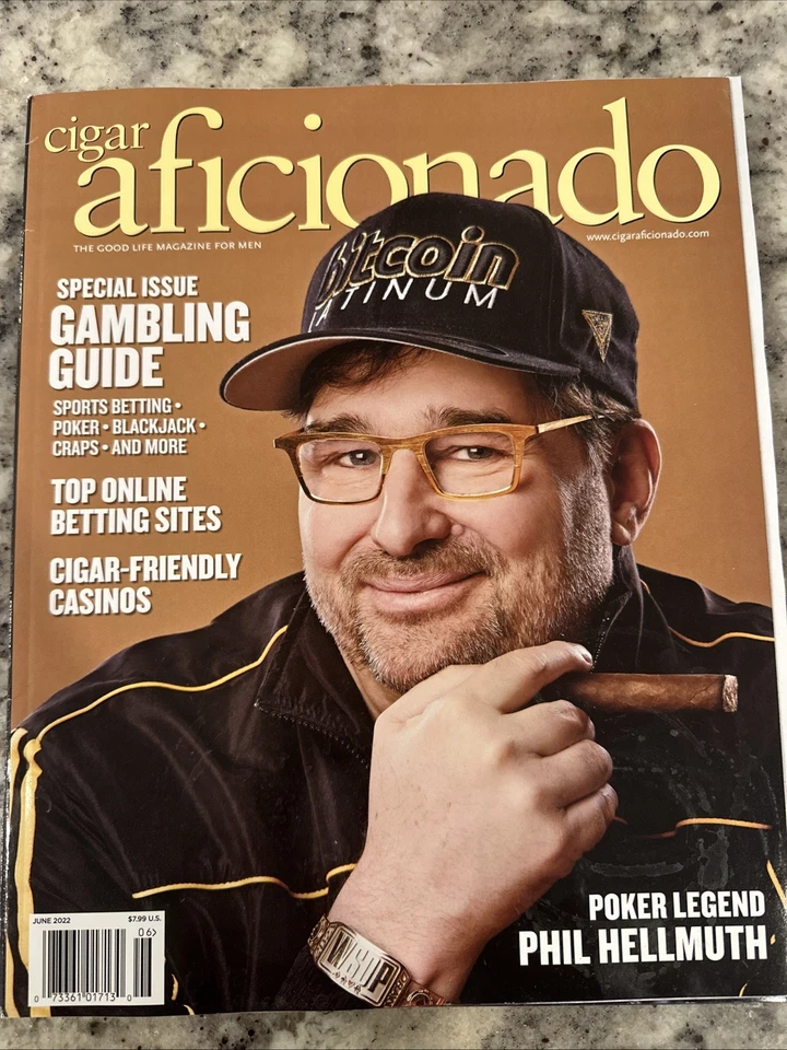 ЖУРНАЛ ПОКЛОННИКОВ СИГАР | МАЙ/ИЮНЬ 2022 | РУКОВОДСТВО ПО АЗАРТНЫМ ИГРАМ - ФИЛ ХЕЛЬМУТ - Изображение 1 из 1