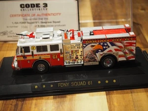 Code 3 FDNY 1:64 Limited Edt. Seagrave Squad 61 Tribute to 9/11 Livery - Bild 1 von 6