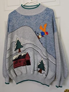 Silvercord II Sweater Sweatshirt Womens 20W Gray Winter Snow Ski Mock Neck L/S - Picture 1 of 5