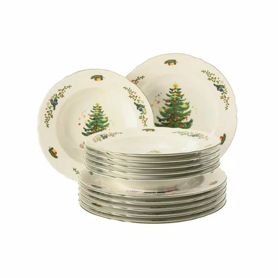 Seltmann Weiden Marieluise Navidad servicio de mesa vajilla porcelana 12 piezas Foto 1 de 2