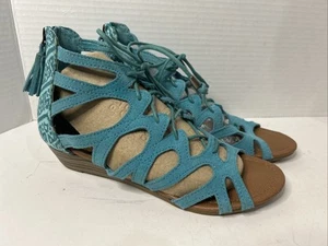 Minnetonka Merida III Gladiator Lace Up Sandal Open Toe Size 7 - Picture 1 of 6