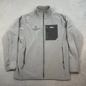 Chaqueta polar Patagonia R2 Tech Face para hombre grande gris cremallera completa regulador de senderismo - Imagen 1 de 10