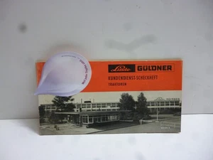 GÜLDNER SCHLEPPER  Original gebrauchtes Kundendienst-Scheckheft von 1968 - Bild 1 von 4