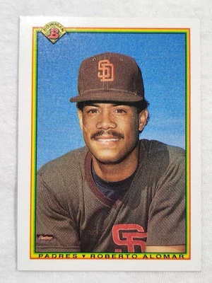 1990 Bowman Roberto Alomar #221 San Diego Padres  - Image 1 of 2