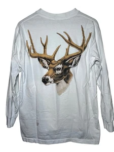 Camiseta De Colección Deer Sportsman Manga Larga Talla M/L Cola Blanca Deer Buck EE. UU. 90s - Imagen 1 de 8