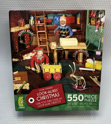 550 Piece Look-Alikes Christmas Puzzle "The Elves" 2372-1 / 2008 NEW-sealed box - Image 1 of 4