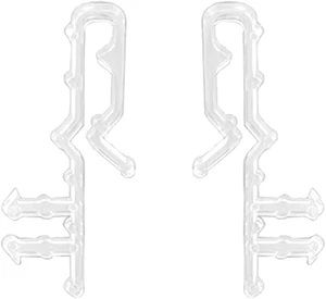 16 Stück versteckte Jalousieclips 2 Zoll versteckter Kanal Volant Clips klar Kunststoff Vala - Bild 1 von 12